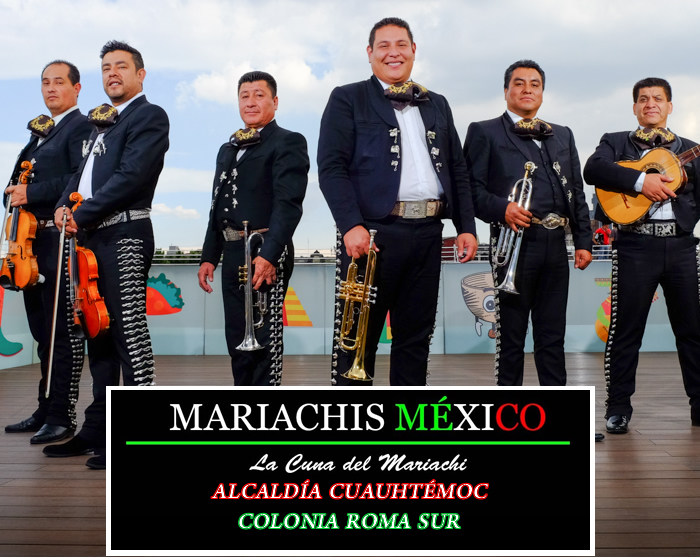Mariachis en La Roma Sur 